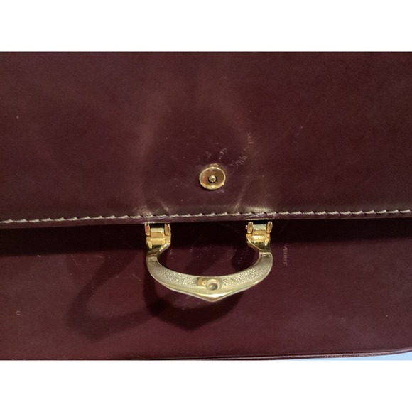 Cartier Crossbody Bag Leather Shoulder Bag Burgundy Designer Purse - Picture 2 of 16